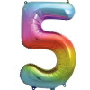 BALÃO #5 RAINBOW 86CM